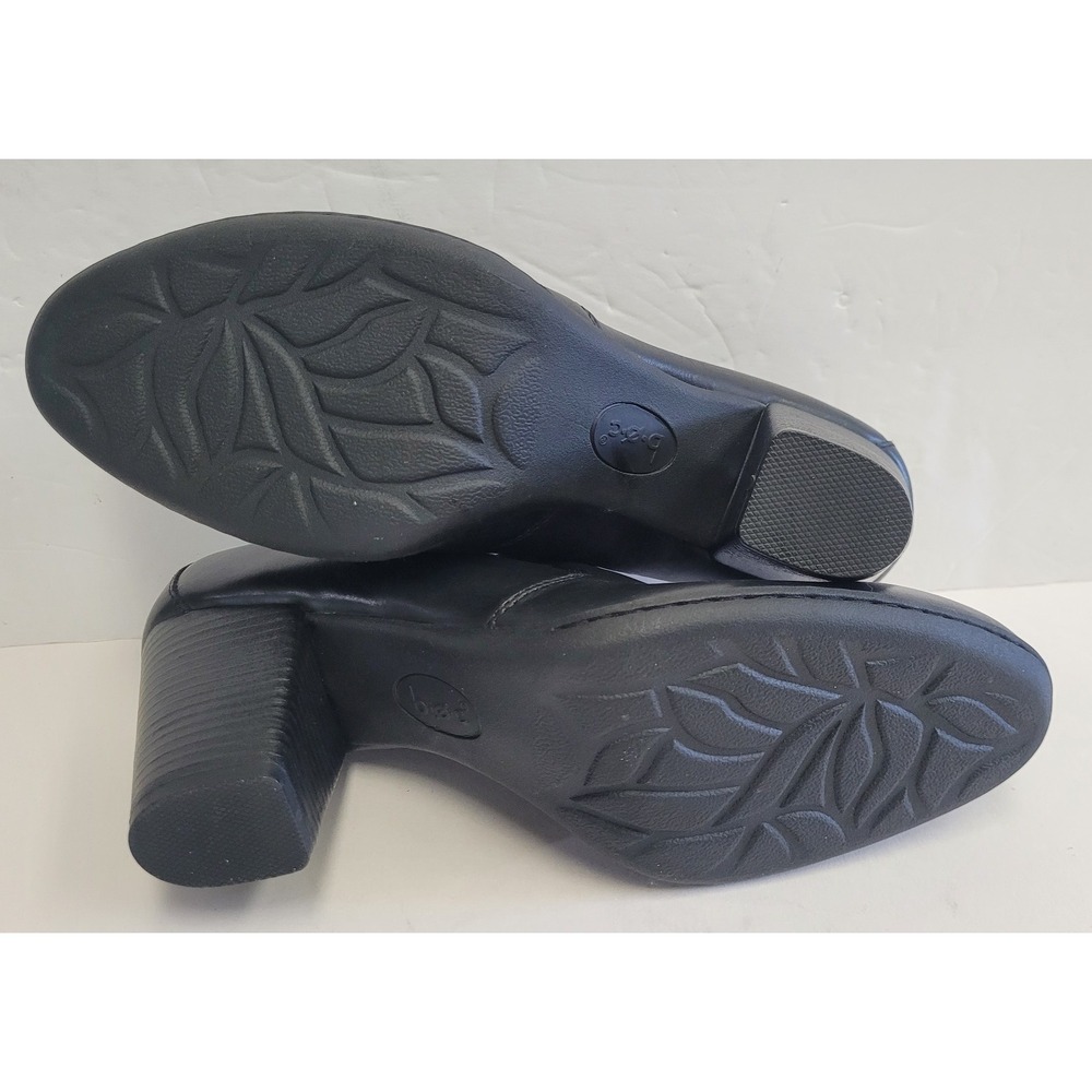 B.Ø.C. Børn Concepts Slip On Loafer-Style Heels Black Leather‎ Size US 11 EU 43 - Picture 10 of 10